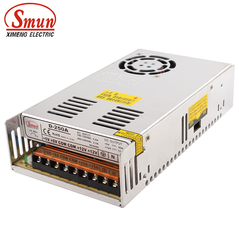 Smps Power Supply - SMUN D-250A 250W 5V 12V 듀얼