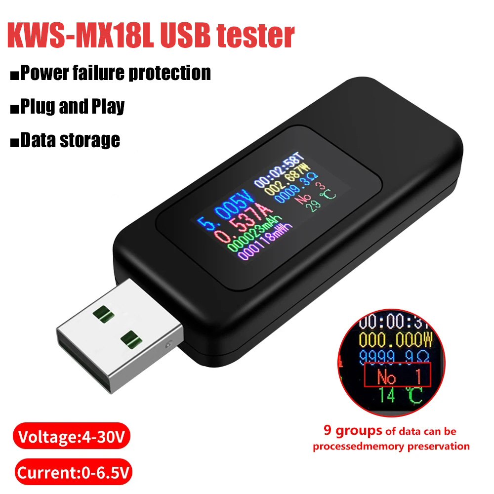 Power Supply Tester - 10 in 1 USB 테스터 DC