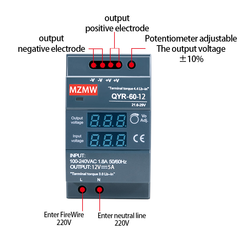 MZMW 60W 100W 150W DIN 레일 스위칭  - Smps Power Supply 리뷰 및 가격