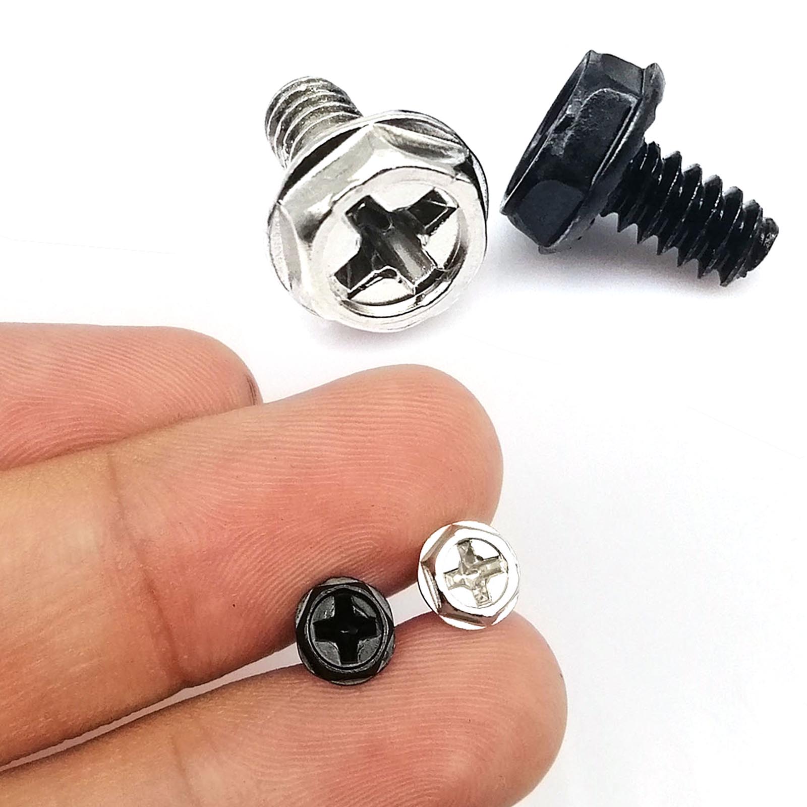 100pcs 블랙 실버 6 # -32x5/6/8mm P - Psu Computer 리뷰 및 가격
