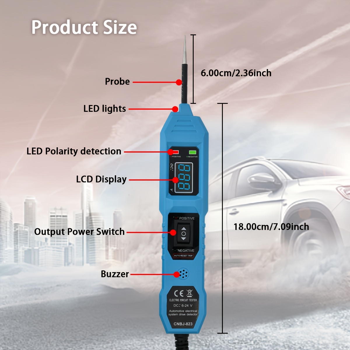 전원 회로 프로브 테스터 6V-24V DC 자동차 전기 - Power Supply Tester 리뷰 및 가격