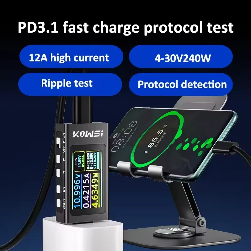 KWS-X1 Type-C 전류 및 전압 모니터 DC 4 - Power Supply Tester 리뷰 및 가격