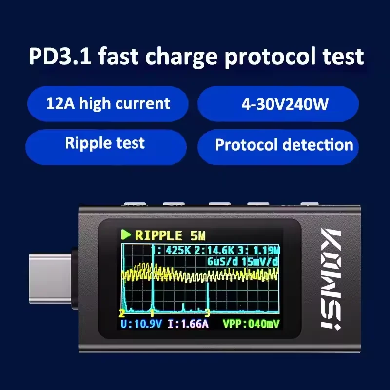 KWS-X1 Type-C 전류 및 전압 모니터 DC 4 - Power Supply Tester 리뷰 및 가격