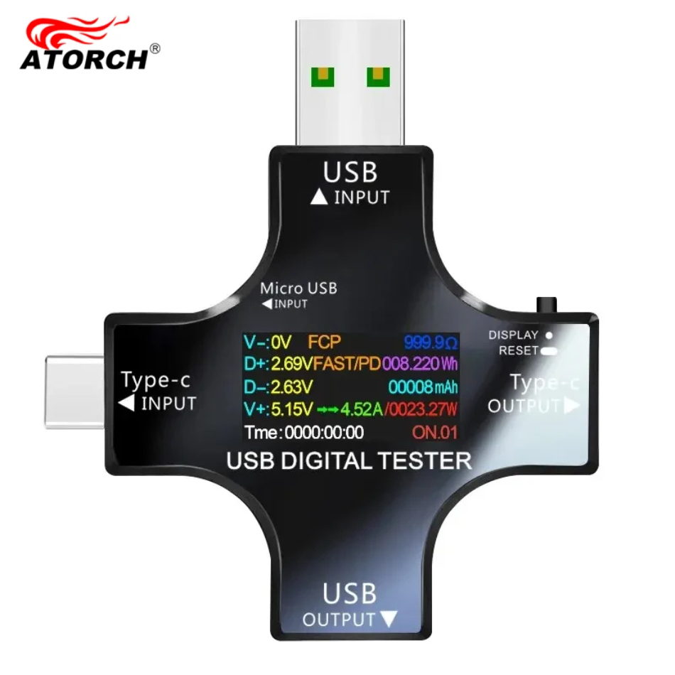 USB 테스터 DC 타입-C PD 디지털 볼트미터 암페 - Power Supply Tester 리뷰 및 가격
