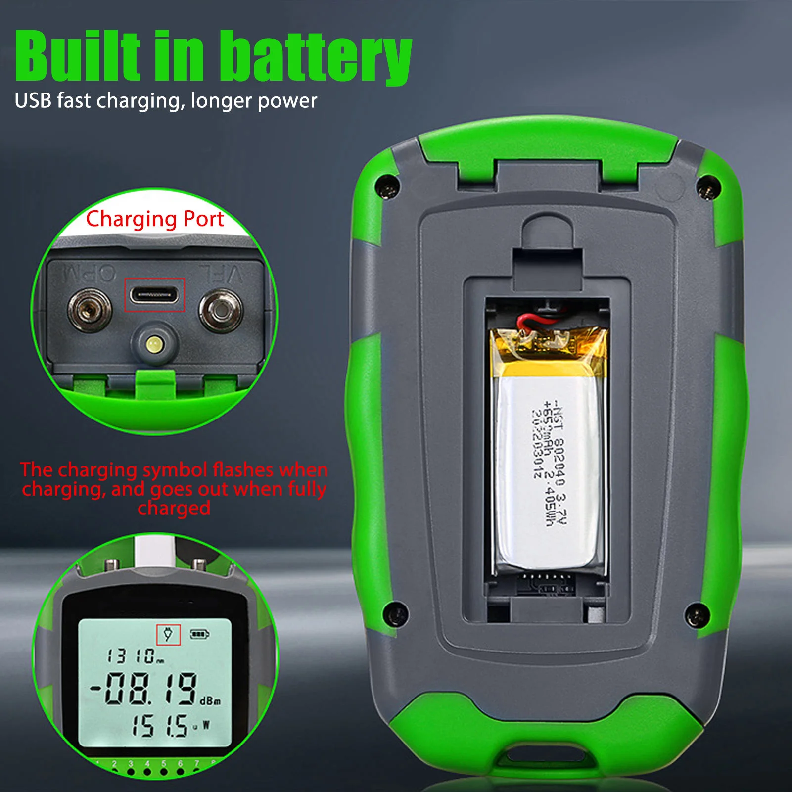 USB 충전 케이블이 포함된 적색광 광케이블 파워 테스 - Power Supply Tester 리뷰 및 가격