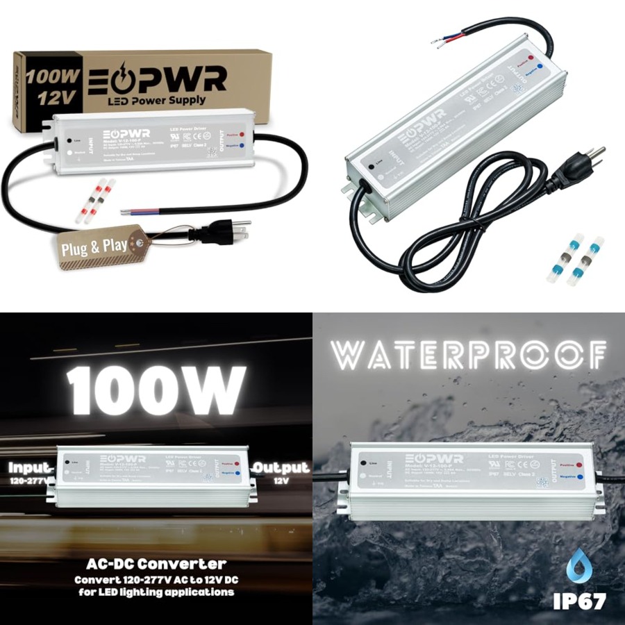LED 드라이버 방수 IP67 전원 공급 장치 AC12 - Ac Power Supply 리뷰 및 가격