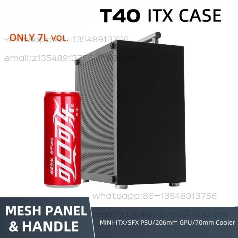 T40 미니 ITX 블랙 케이스 7L 게이밍 컴퓨터 섀 - Psu Computer 리뷰 및 가격