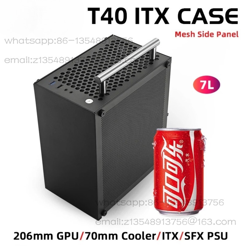 T40 미니 ITX 블랙 케이스 7L 게이밍 컴퓨터 섀 - Psu Computer 리뷰 및 가격