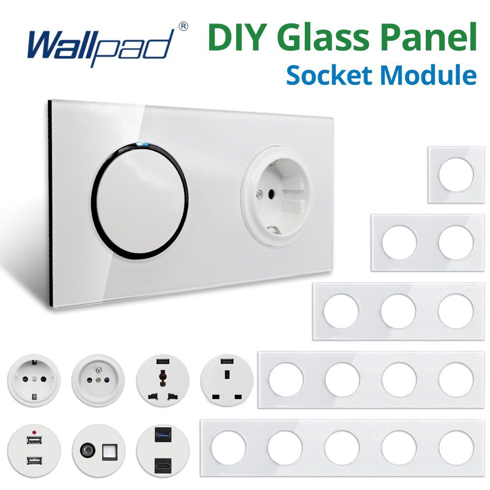 Wallpad DIY 모듈 흰색 유리 패널 벽 전원 소 - Modular Power Supply 리뷰 및 가격